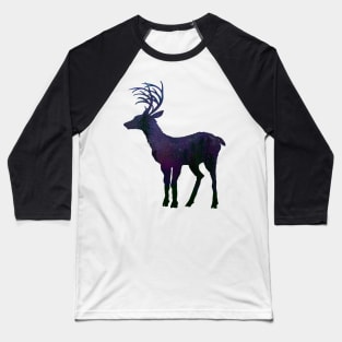 Galaxy deer silhouette Baseball T-Shirt